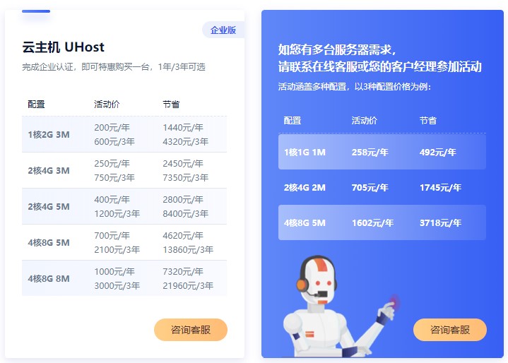UCloud企业云服务器促销