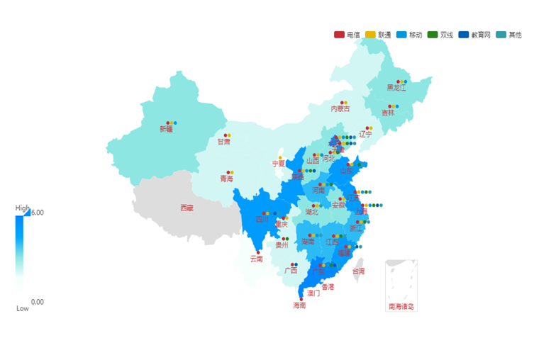 UCloud优刻得EDN国内资源分布