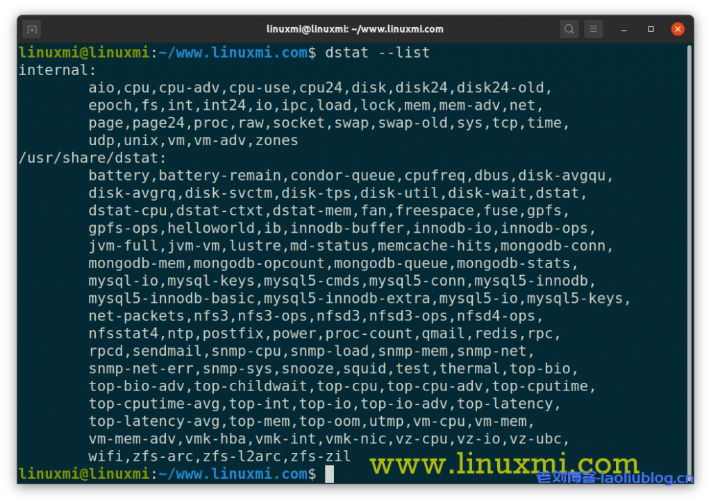 利器分享_实时监控Linux服务器性能的工具dstat