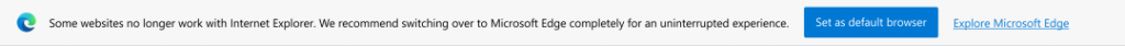 微软将不兼容IE浏览器的网站重定向至Edge