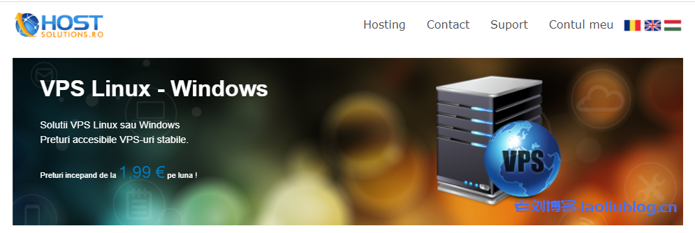 hostsolutions罗马尼亚抗投诉VPS三折促销：KVM架构1核1G内存30G NVMe硬盘1Gbps带宽10TB月流量年付25欧元附优惠码