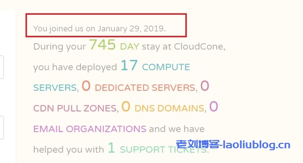 CloudCone 2019年1月1日之前注册老用户专享VPS优惠：1核512M内存10G SSD硬盘1Gbps带宽5TB月流量$7.5/年