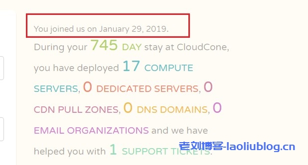 CloudCone 2019年1月1日之前注册老用户专享VPS优惠:1核512M内存10G SSD硬盘1Gbps带宽5TB月流量$7.5/年