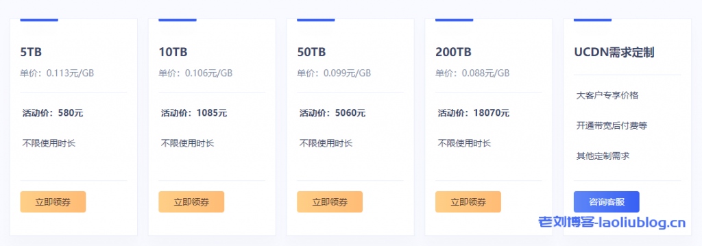 UCloud优刻得cdn流量包不限有效期,超值特惠低至3.53折1GB流量9分钱起,推荐使用cdn返10%佣金