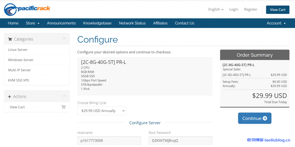 PacificRack高配便宜VPS套餐：2核8G内存50G SSD硬盘5TB月流量自带2个快照$29.99/年