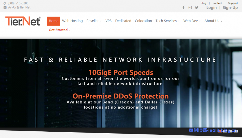 Tier.Net特价托管VPS:美国六地机房可选,G口带宽1TB月流量,1核4G内存50GB SSD硬盘8.99美元/月