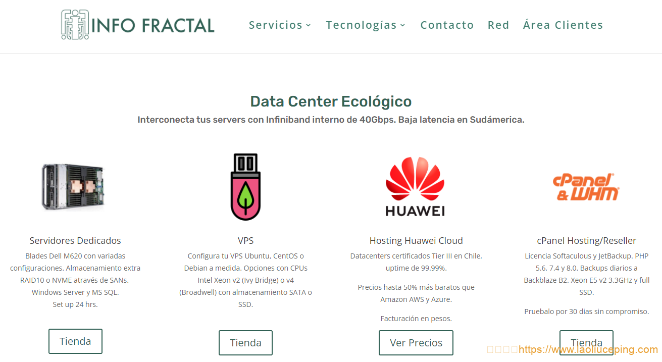 infofractal智利KVM VPS：$4/月/512MB内存/40GB空间/1TB流量@250Mbps端口