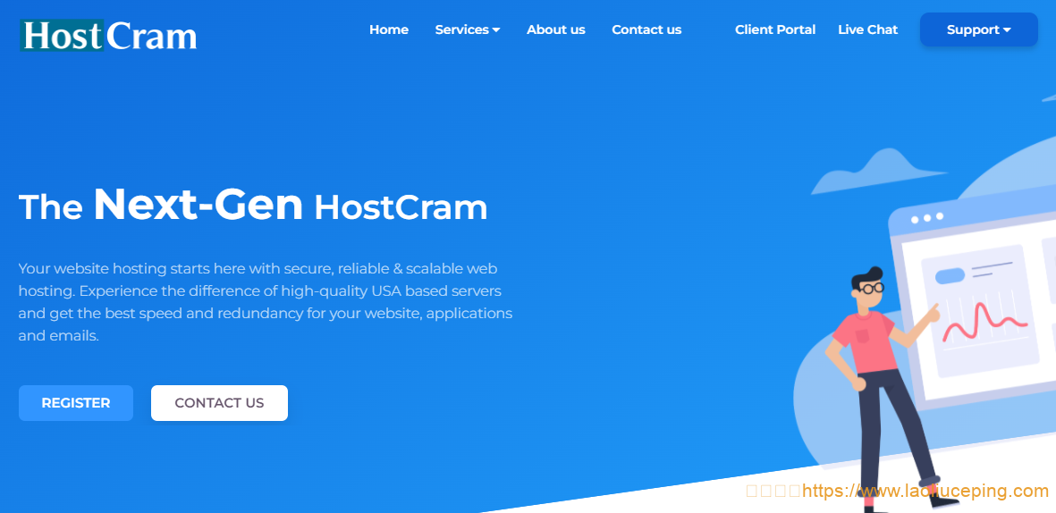 hostcram:$15/年-$25/2年,美国达拉斯VPS,1G内存/1核(Ryzen9 5950X)/10g NVMe/1T流量