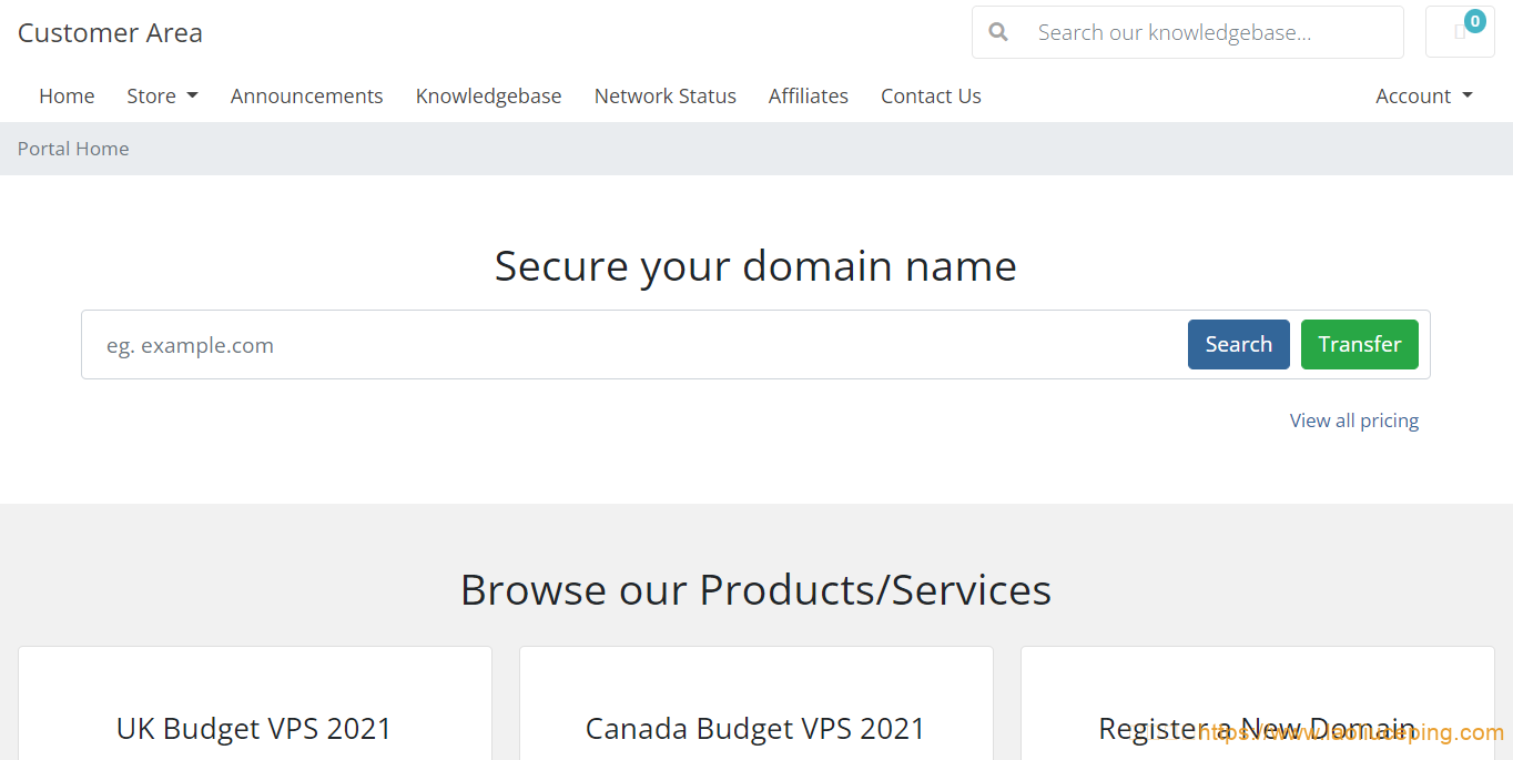 CustomerArea:英国/法国/加拿大/德国vps六折,4.49英镑/月起,可选Windows